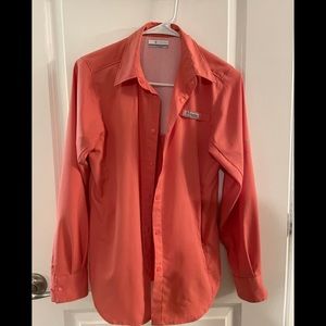 Columbia PFG xs coral fishing shirt